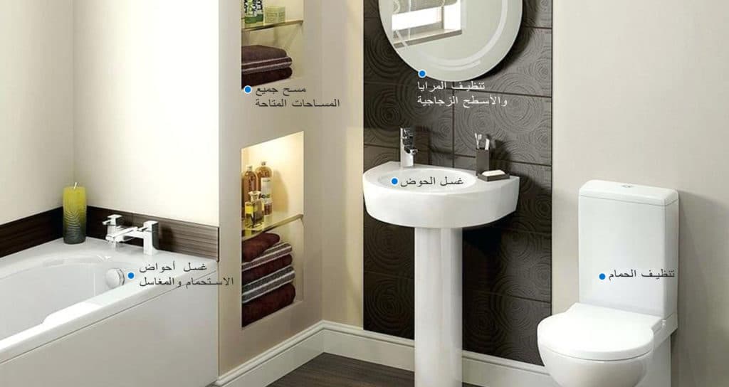 Bathroom headline Arabic
